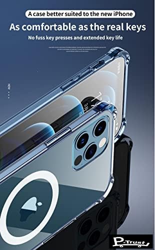 T-Trust [2023 New] iPhone 14 Pro Max Case עם עדשת מצלמה ומגן מסך זכוכית [3 ב 1], פגוש אטום הלם, עמיד בפני שריטות, מקרה מגנטי, [תואם ל-